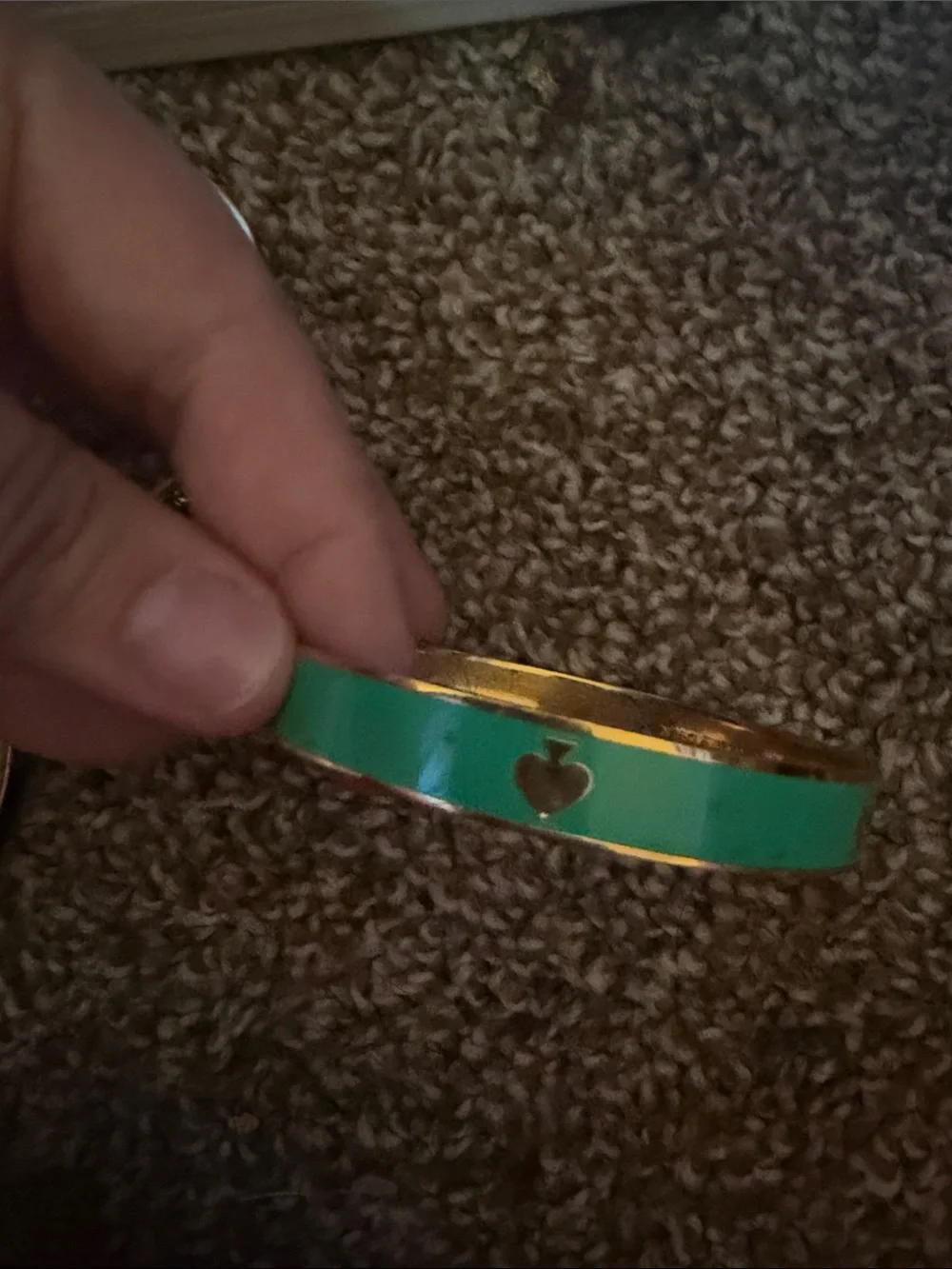 kate spade green, teal and gold enamel bow bangle set - Picture 3 of 5